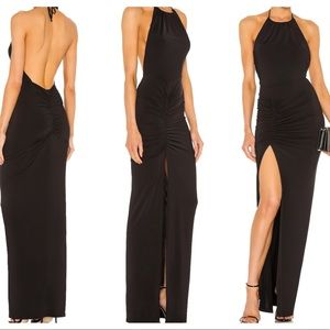 Michael Costello X Revolve Addison Maxi Dress Black